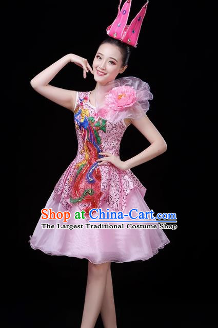 Modern Dance Costume Performance Costume Dress Chorus Fashion Fluffy Skirt Female