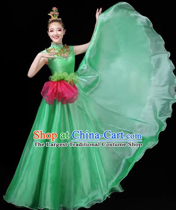 Opening Dance Big Swing Skirt Performance Costume Female Chorus Modern Large Stage Long Skirt Dance Costume