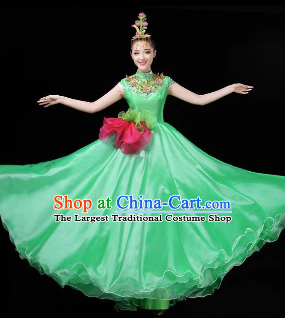 Opening Dance Big Swing Skirt Performance Costume Female Chorus Modern Large Stage Long Skirt Dance Costume