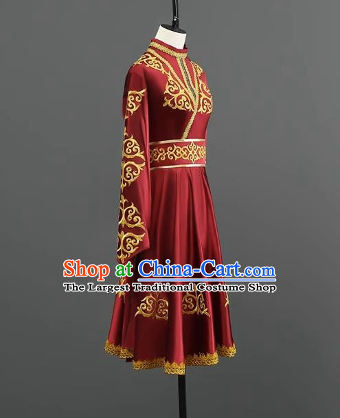 Mongolian Dance Costumes Dance Performance Costumes For Men And Women Large Swing Skirt Ethnic Style Stage Performance Costumes Dance Costumes