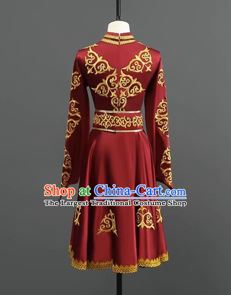 Mongolian Dance Costumes Dance Performance Costumes For Men And Women Large Swing Skirt Ethnic Style Stage Performance Costumes Dance Costumes