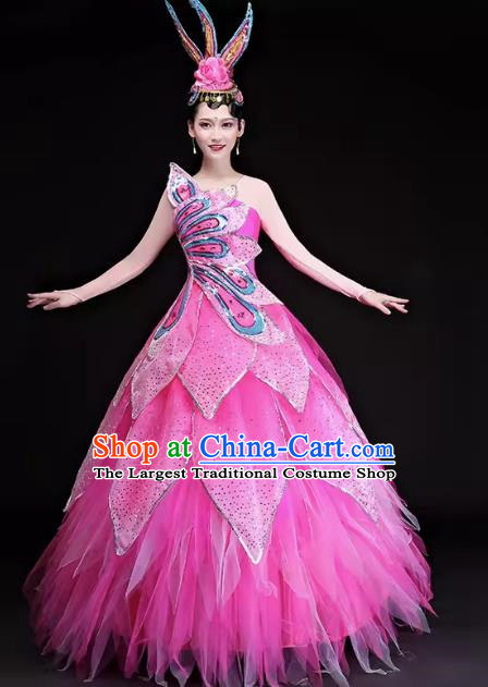 Song Accompaniment Dance Opening Dance Big Swing Skirt Performance Costume Atmospheric Large Scale Stage Dance Stage Performance Women Suit