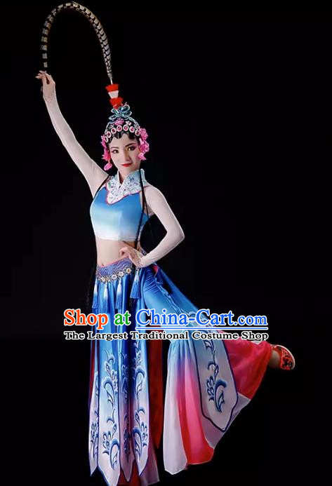 Qiaohuadan Performance Costume Chiling Children Performance Costume Classical Dance Pear Blossom Song Performance Costume Xinyouxi Dance Costume