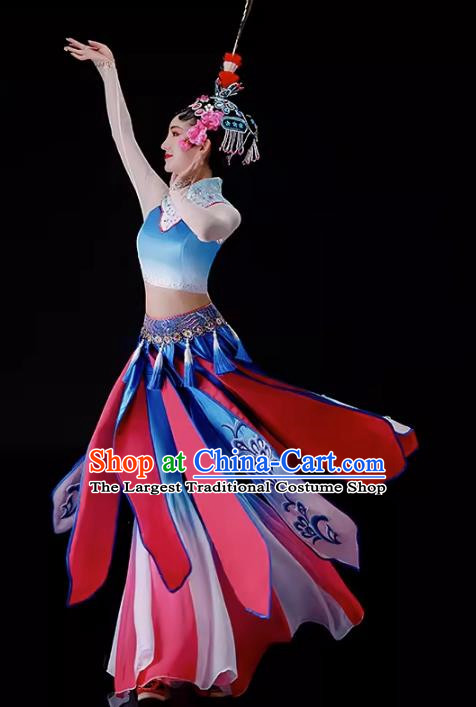 Qiaohuadan Performance Costume Chiling Children Performance Costume Classical Dance Pear Blossom Song Performance Costume Xinyouxi Dance Costume