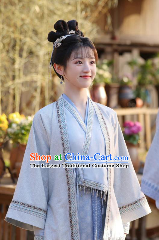 China Ancient Song Dynasty Civilian Lady Clothing Romantic TV Drama New Life Begins Young Woman Li Wei Costumes