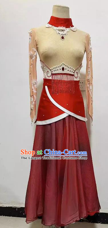 Woman Solo Dancing Clothing Professional Stage Performance Costume China Classical Dance Dress