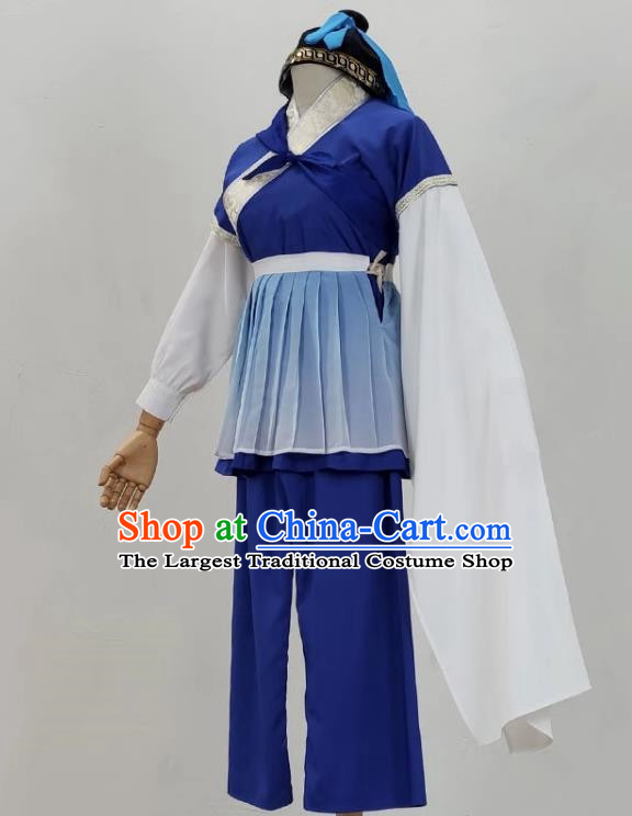 Opera Wu Shengyi Ancient Costume Film And Television Huangmei Opera Costume Book Boy Drama Dance Performance Costume Tea Picking Costume