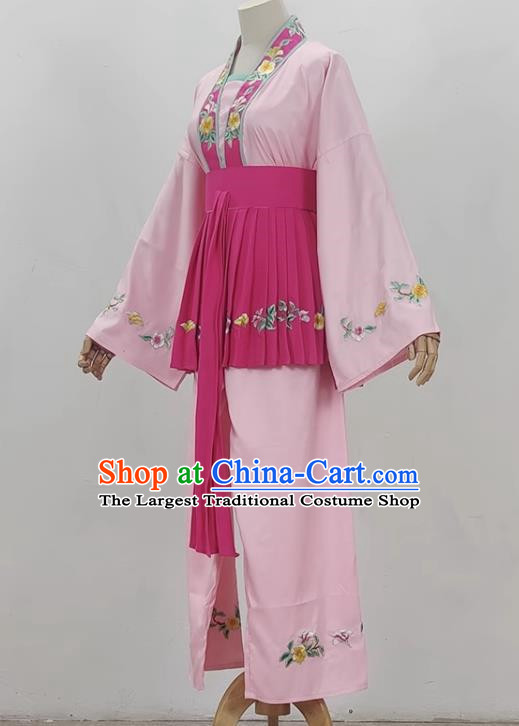 Pink Opera Maid Costumes Ancient Costumes Shaoxing Opera Huangmei Opera Performance Costumes Five Girls Birthday Maid Costumes Stage Performance Costumes