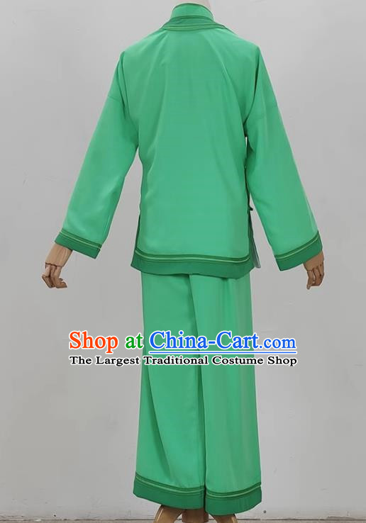 Green Drama Village Girl Costumes Ancient Costumes Huangmei Opera Performance Costumes Yue Opera Jiujin Girl Plain People Women Clothes