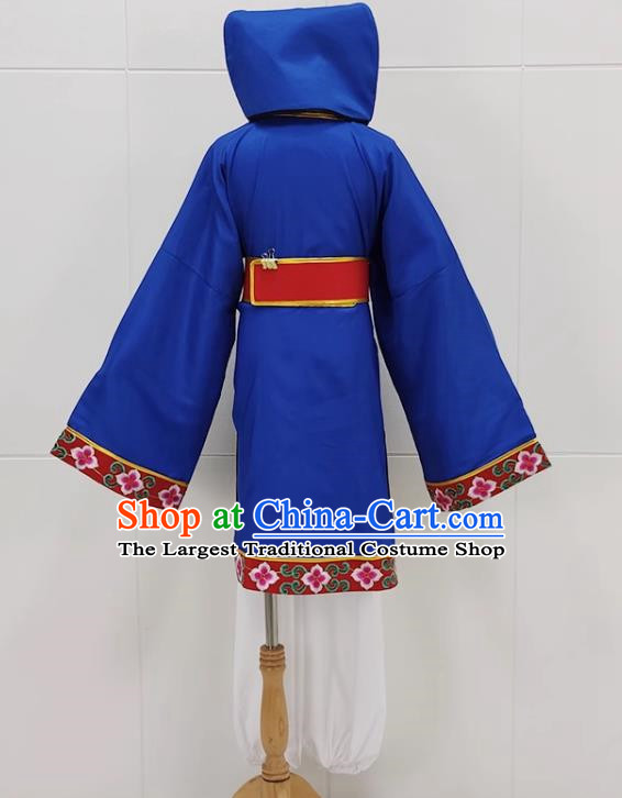 Sapphire Blue Drama Lantern Costumes Ancient Costumes Huangmei Opera Costumes Children Clothes Couple Lantern Costumes Books And Children Clothes