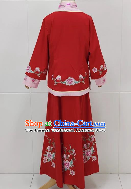 Red Drama Lantern Costumes Costumes Huangmei Opera Costumes Couple Lantern Costumes Women Costumes