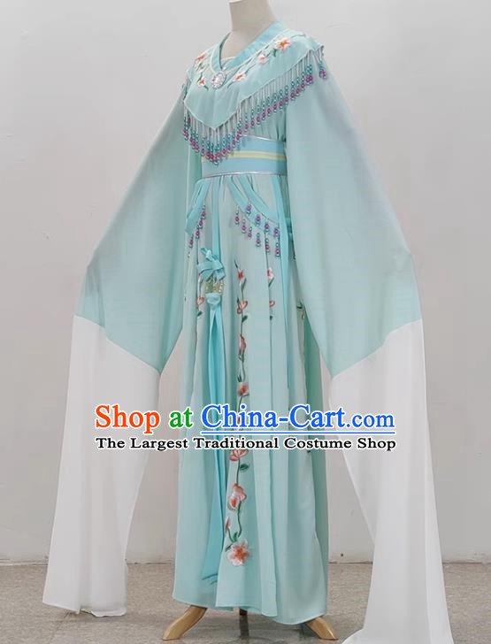 Light Green Shaoxing Opera Hua Dan Costume Costumes Miss Costumes Opera Stage Performance Costumes