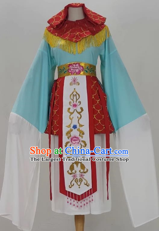 Double Sided Carp Spirit Embroidered Costumes Drama Yue Opera Cantonese Opera Qiong Opera Huangmei Opera Costume Dance Performance