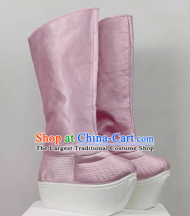 Yue Opera Meng Lijun Satin Nano Bottom 2 Inch High Top Performance Shoes Drama Opera Yue Opera Huangmei Opera Dance