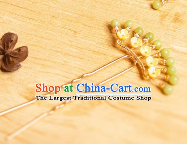 China Handmade Hanfu Fragrans Hair Stick Ancient Princess Hair Jewelry Song Dynasty Young Lady Hairpin