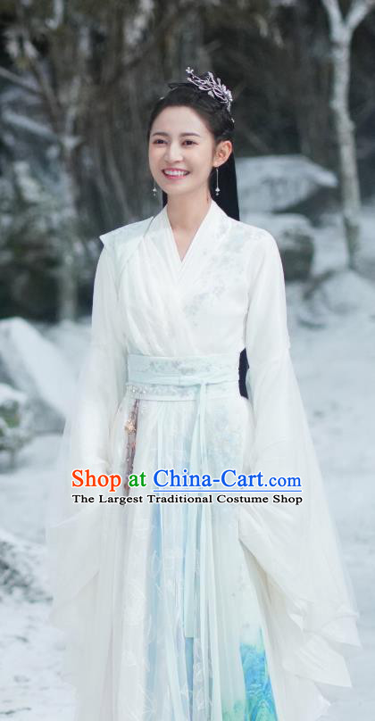 TV Drama Mirror A Tale of Twin Cities Crown Princess Bai Ying Clothing Ancient Chinese Young Lady Dress Costumes