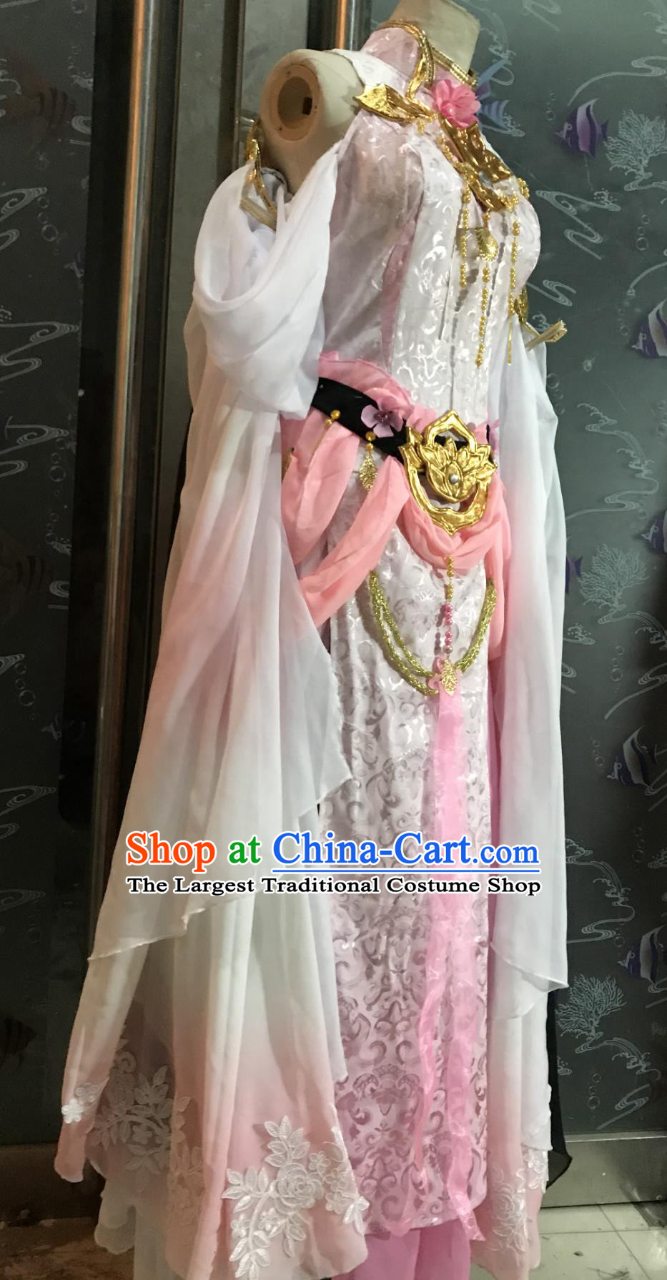Cosplay Online Game Sword Heroes Fate Qixiu Hall Dance Lady Costume China Wuxia Swordswoman Dress Ancient Chinese Clothing
