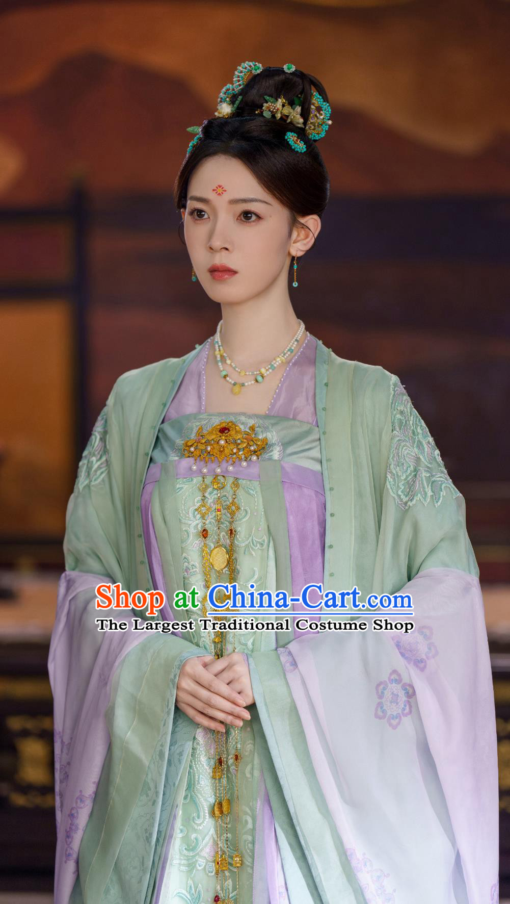 Traditional Chinese Tang Dynasty Princess Hanfu Dress TV Series Drama Follow Your Heart Jiang Suo Luo Costume Ancient China Court Woman Clothing