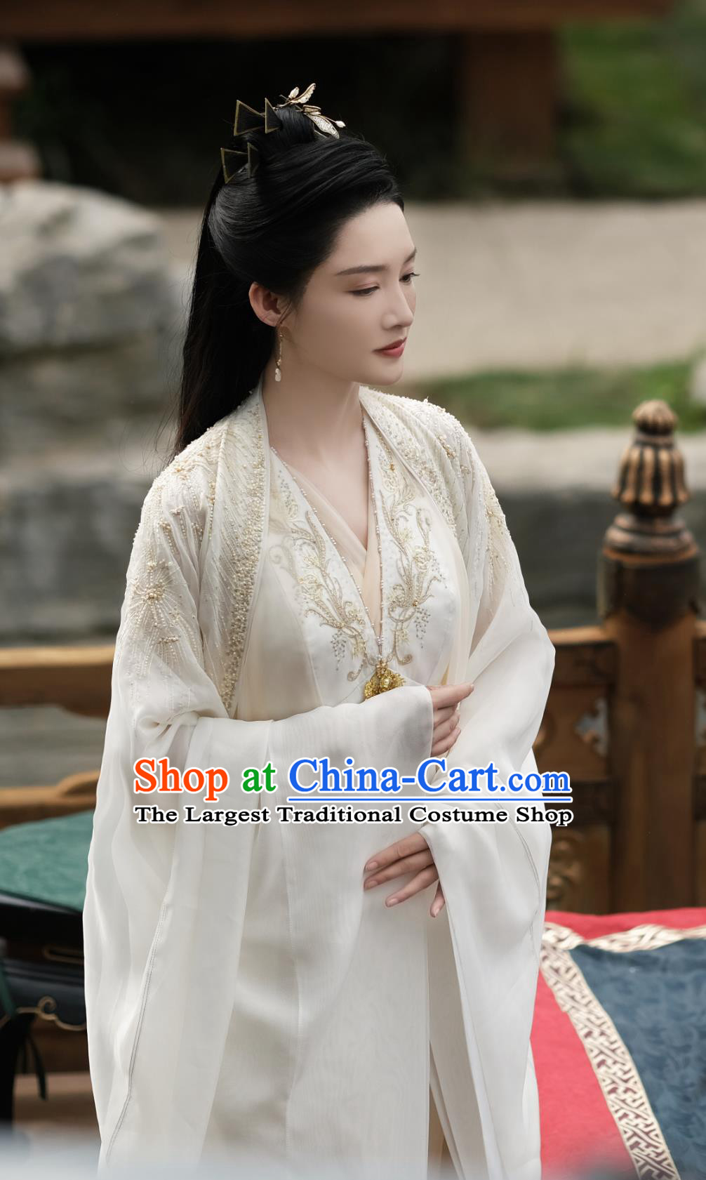 Ancient China Noble Lady Clothing Traditional Chinese Hanfu Dress TV Series Qing Yu Nian Princess Lin Wan Er Costume