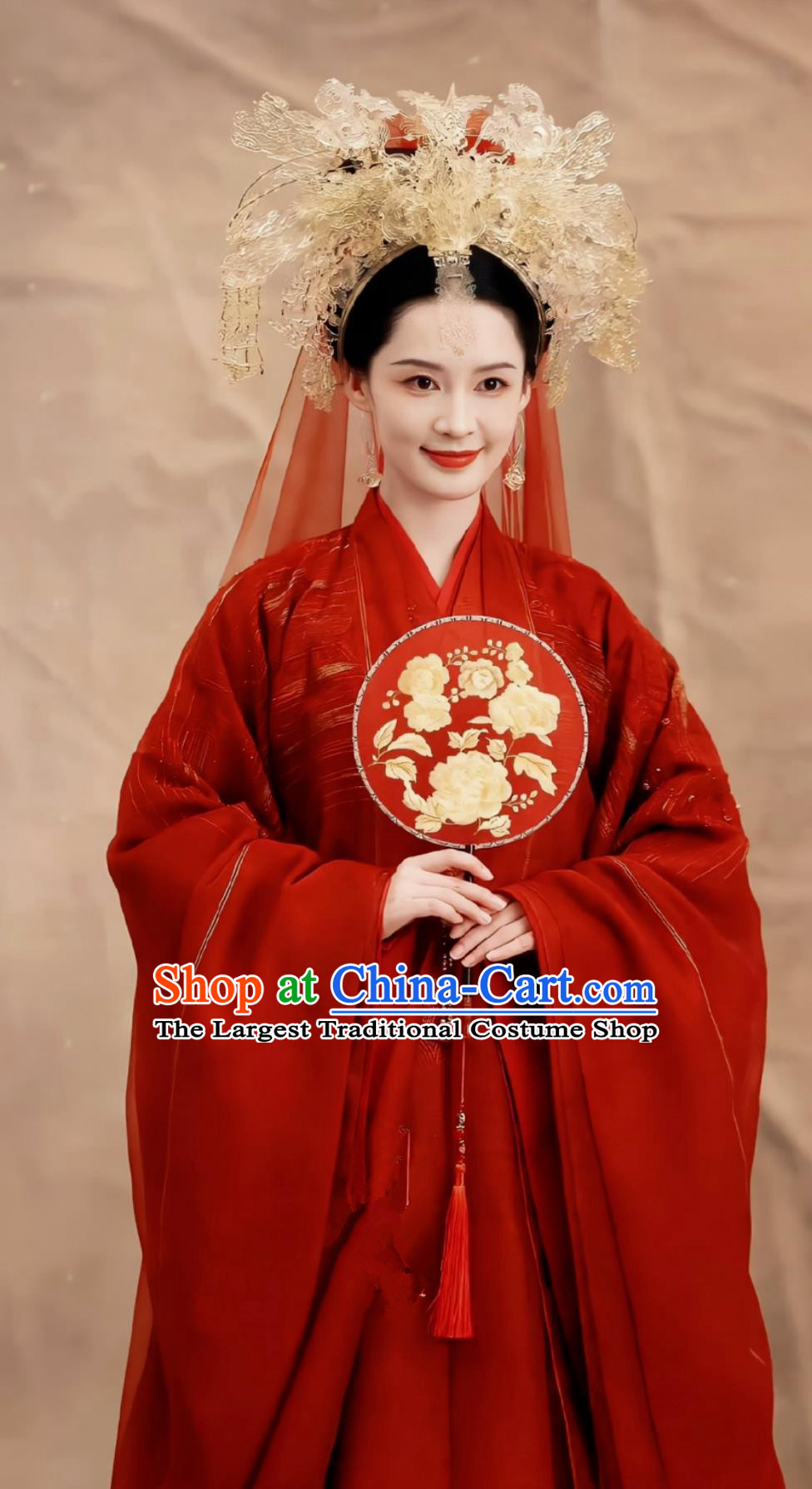 TV Series Joy of Life Lin Wan Er Wedding Costume Ancient China Princess Clothing Traditional Chinese Bride Red Hanfu Dress