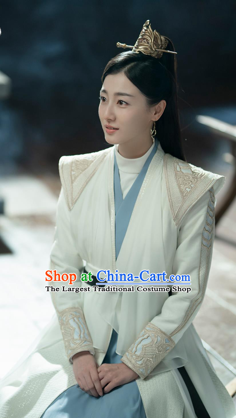TV Series Drama Tiger and Crane Demon Bender Qi Yan Ran Costume Ancient China Swordswoman Clothing Traditional Chinese Hanfu