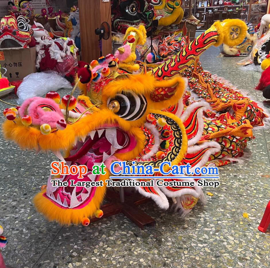 Chinese New Year Parade Dragon Dance Costume Celebration Giant Dragon Handmade Traditional Dragon Dancing Props