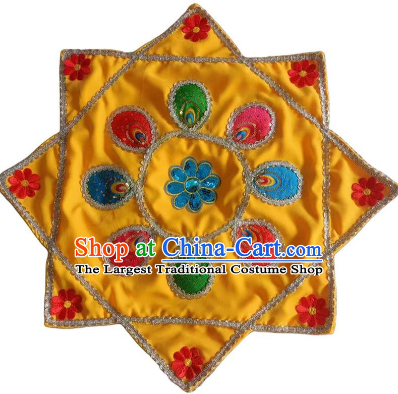 Yellow Handkerchief Flower Dance Two Person Handkerchief Dance Square Dance Grade Examination Special Northeast Twist Chinese Yangko Octagonal Scarf