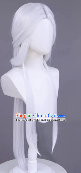 Cos Wig Jade Sword Legend White Style