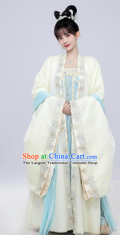 Chinese Ancient Tang Dynasty Noble Lady Dresses TV Series Royal Rumours Crown Princess Hua Liu Li Garment Costumes