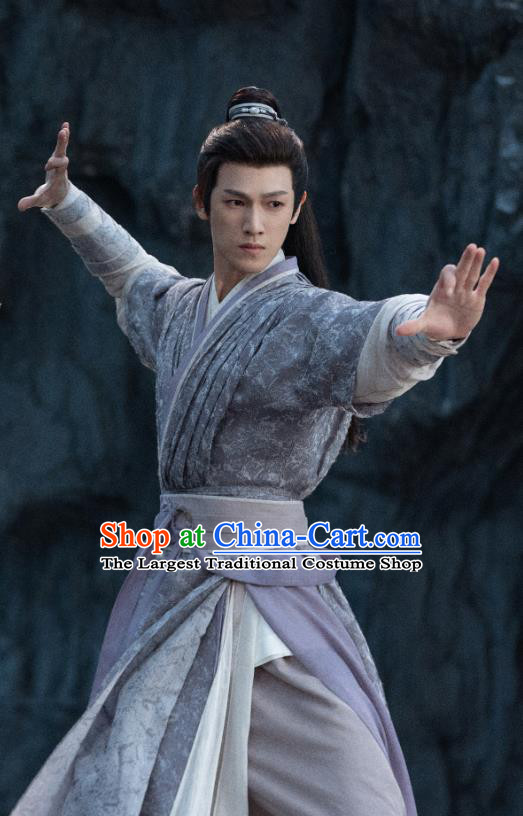 Chinese Ancient Swordsman Garment Costume TV Series The Last Immortal Young Warrior Hong Yi Clothing