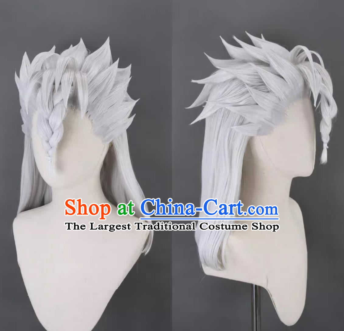 Cosplay Wig Black Five-Leaf Clover Cos Nozel Hilba Four-Leaf Clover Nozel Leader