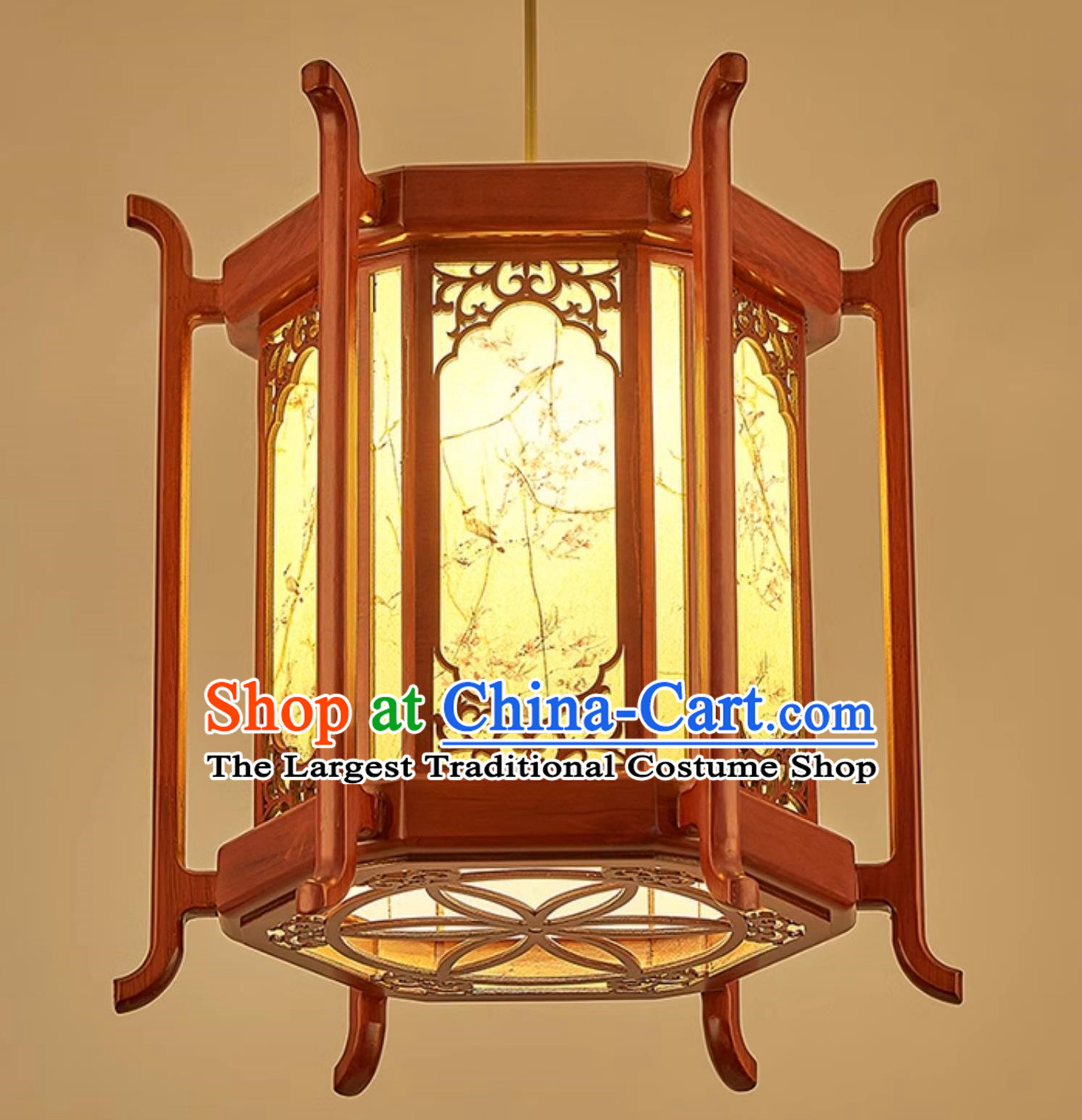 24 Inches Diameter Chinese Antique Chandelier Classical Lantern Solid Wood Lamp