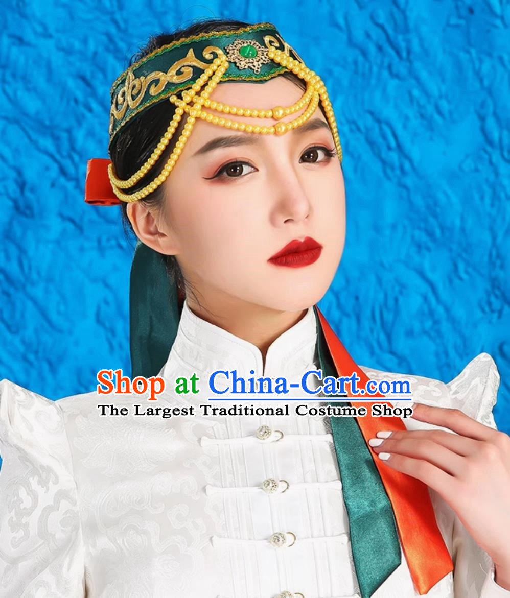 Mongolian Ladies And Children Universal Bowl Dance Chopstick Dance Headwear Ethnic Minority Wedding Hat