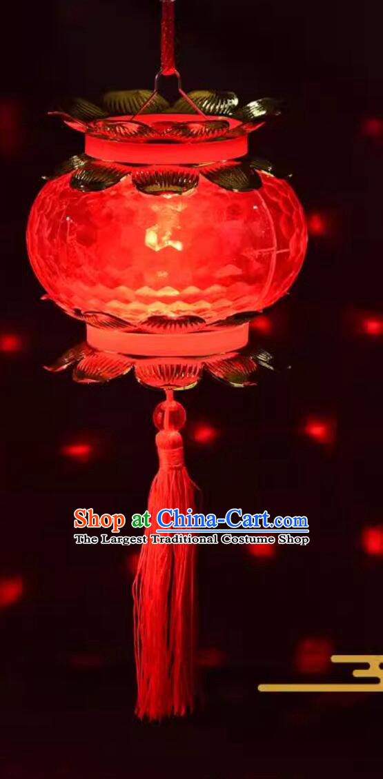 Chinese Traditional New Year Lantern Musical Palace Lantern Children Portable Rotating Lamp