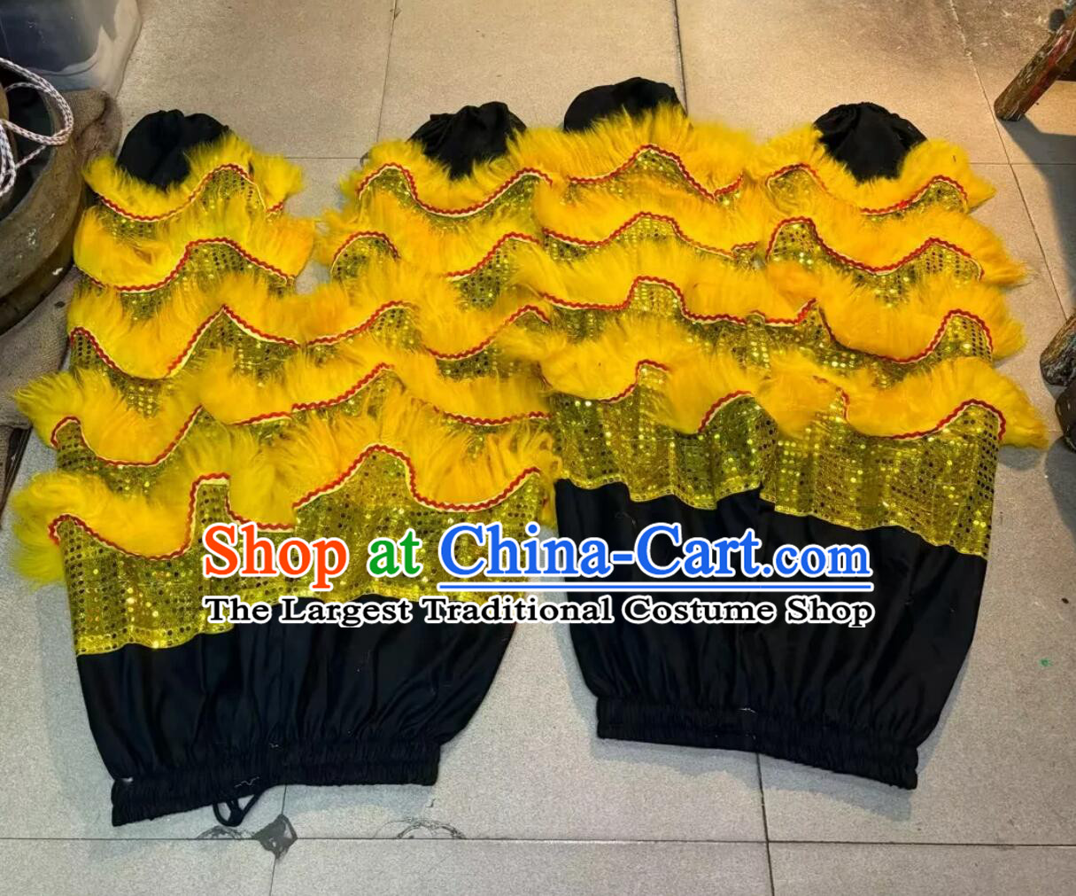 2 Handmade Woolen Pants Chinese Lion Dance Black Pants Dance Performance Trousers