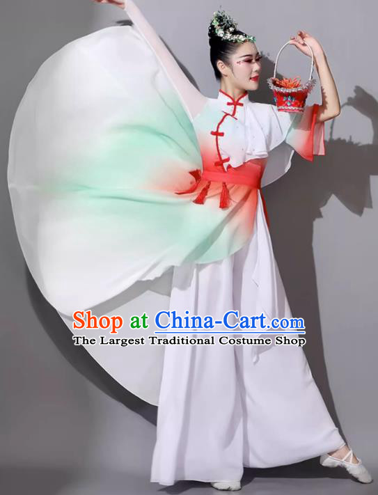 Classical Dance Performance Outfit Women Graceful Solo Dance Costume Chinese Fan Dance Clothing