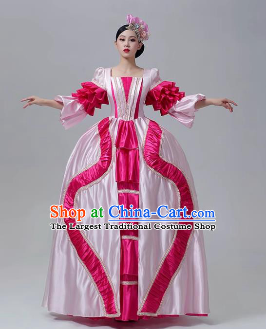 European Style Court Dress Medieval Retro Costume Runway Show Outfit Rococo Drama Photo Shoot Clothing