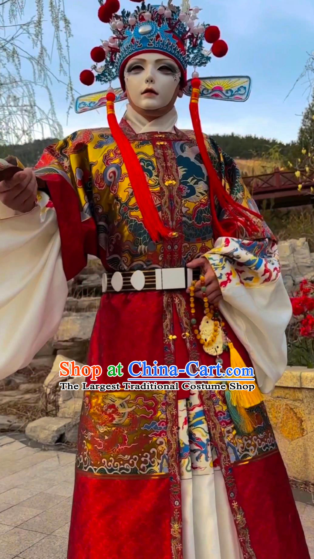 Ancient China Hanfu Chinese Ming Dynasty Royal Guards Robe Red Brocade Flying Fish Clothing