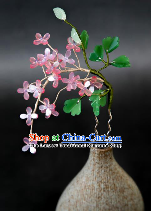 Handmade Ming Dynasty Hair Clip Traditional Chinese Hanfu Hair Jewelry China Ancient Princess Wisteria Hairpin