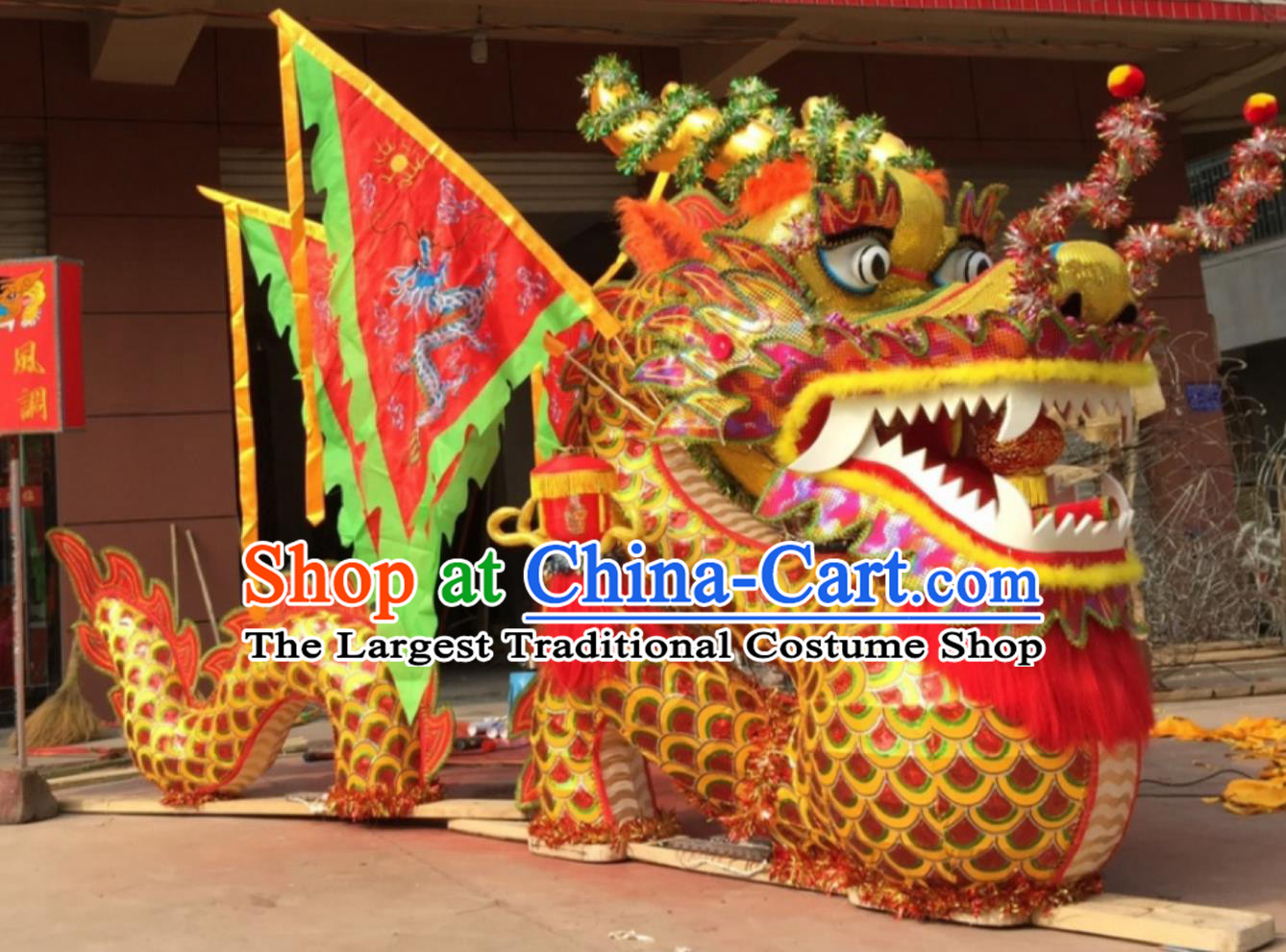 Chinese Water Decoration Dragon Lamp Handmade LED Lantern Bench Dragon