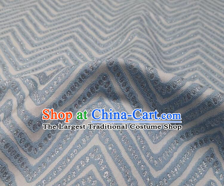 Top Brocade Fabric Dress Coat Cloth Material Classical Wave Pattern Design Fabric