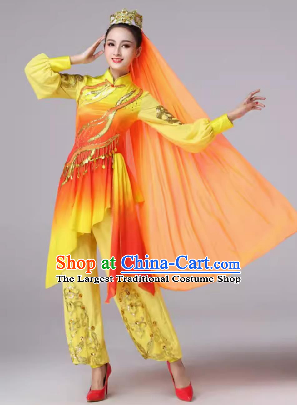 Chinese Spring Festival Gala Xinjiang Uyghur Dance Performance Clothing Minority Dance Costume Women Group Dance Set