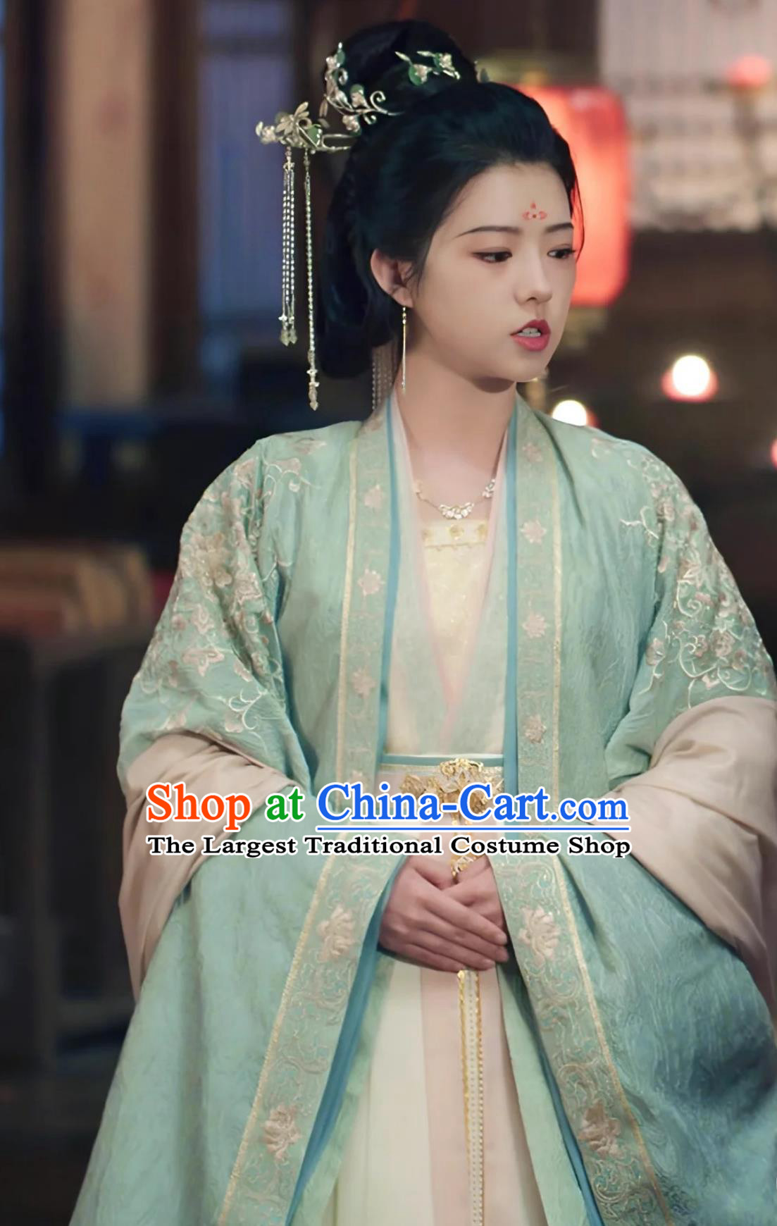 TV Series A Journey To Love Princess of Wu Country Yang Ying Dress China Ming Dynasty Court Woman Clothing