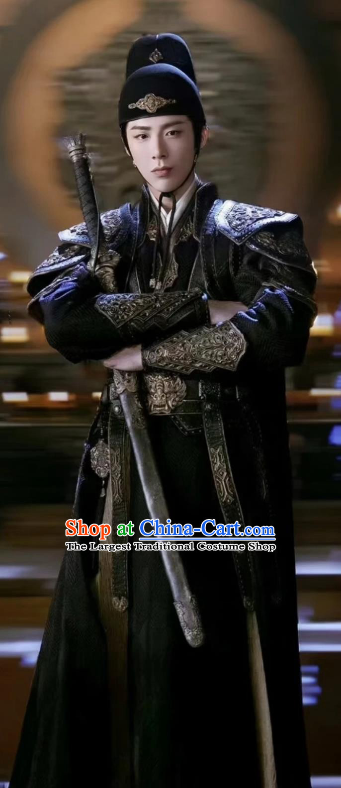 TV Series A Journey To Love Imperial Guard Ning Yuan Zhou Costume Ancient China Swordsman Leader Clothing