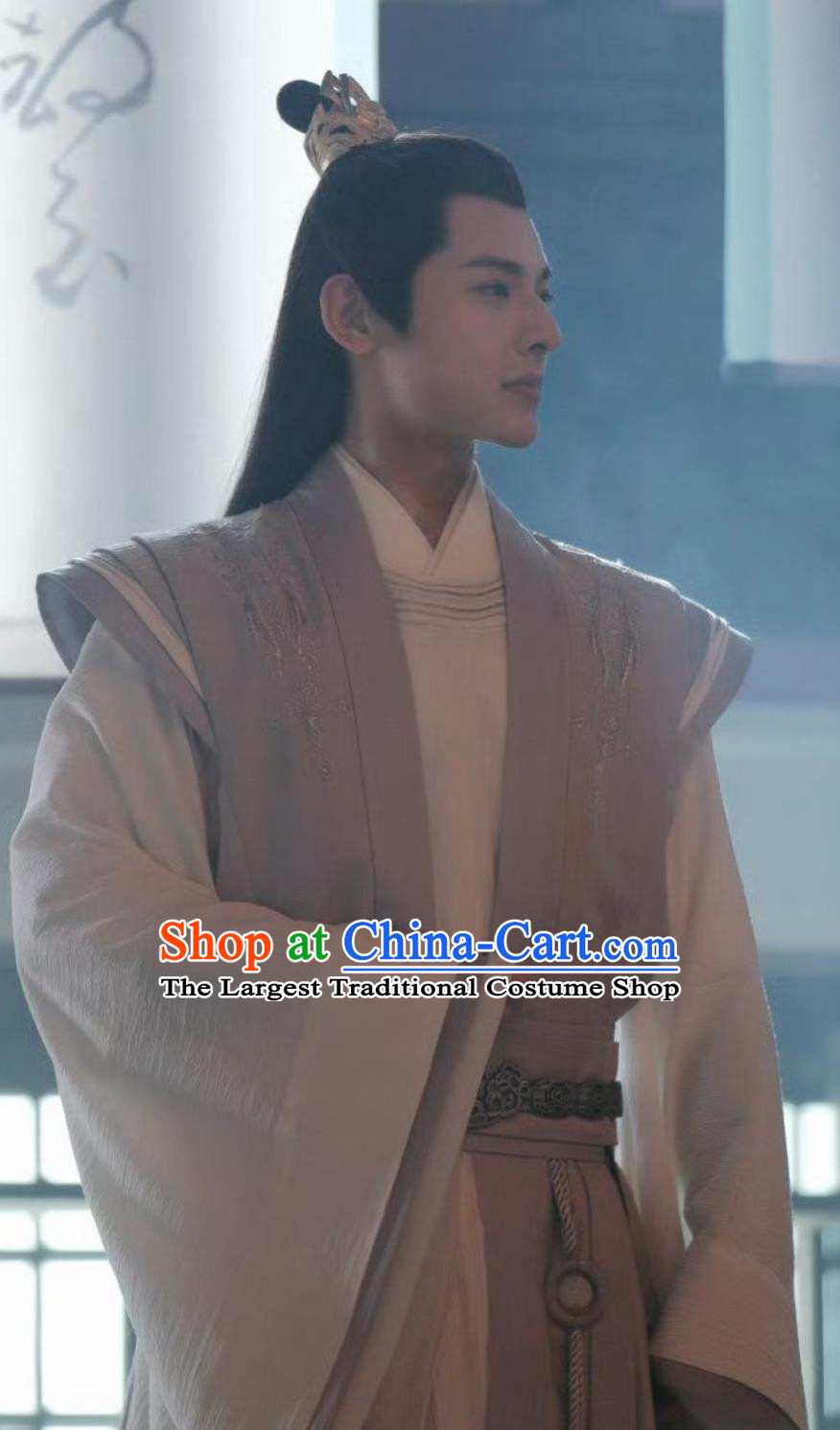 Chinese TV Drama Dashing Youth Scholar Xiao Ruo Feng Garment Costume Ancient China Childe Gongzi Clothing