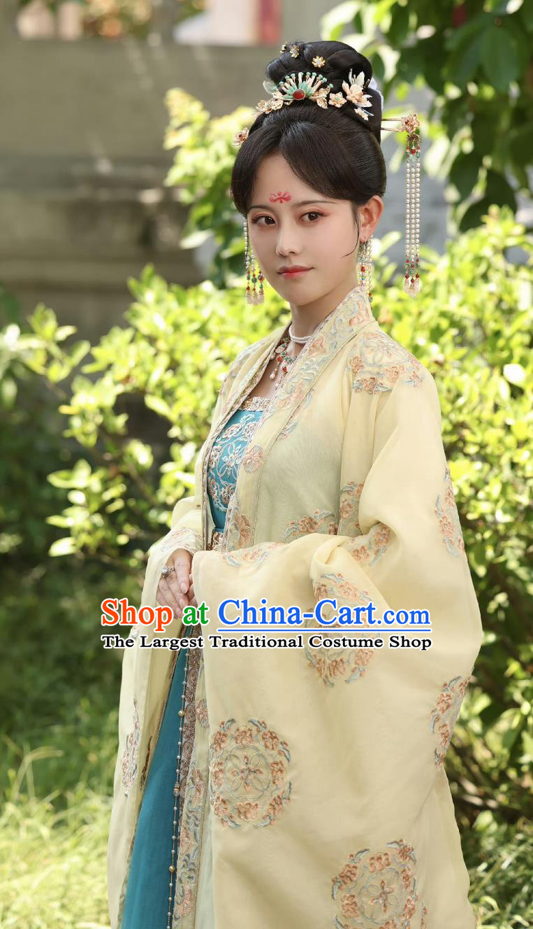 Ancient China Court Woman Clothing Chinese TV Drama Story of Kunning Imperial Consort Xue Shu Dresses