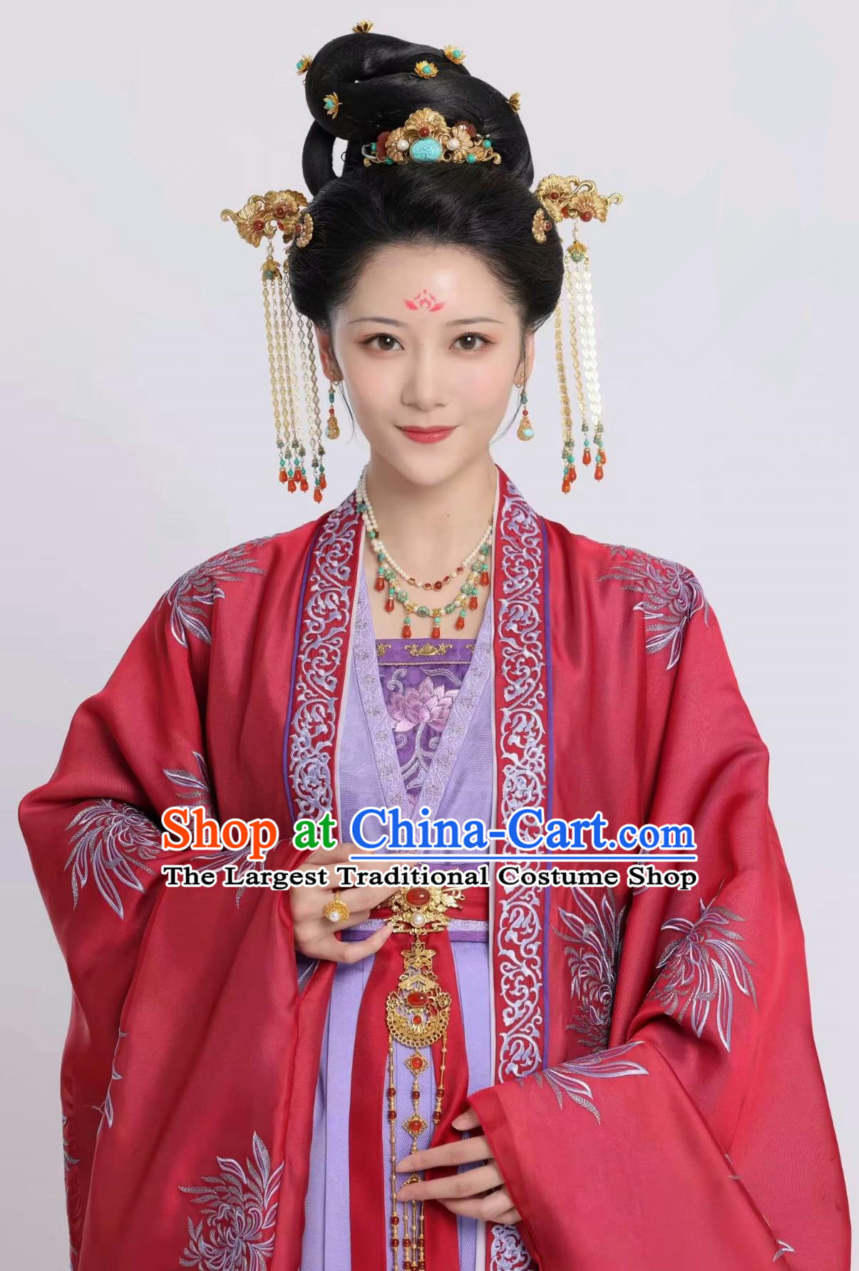 Ancient China Palace Woman Dress Costumes Chinese TV Drama Story of Kunning Imperial Consort Qin Hanfu Clothing