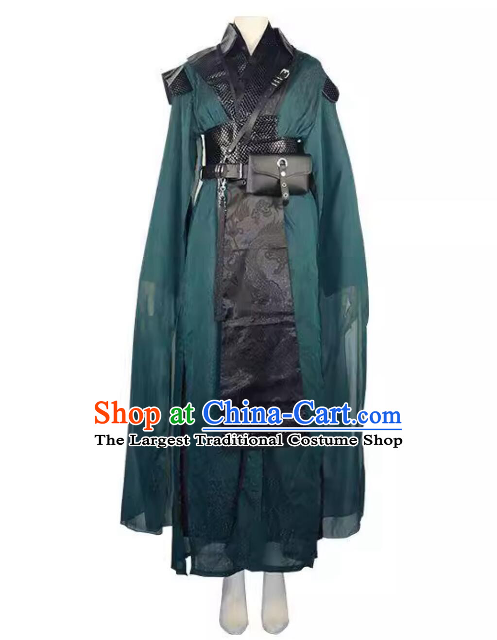 Halloween Cosplay Costume Ancient Chinese Swordswoman Clothing Black Myth Wukong Spider Fairy Sister Four Green Dress