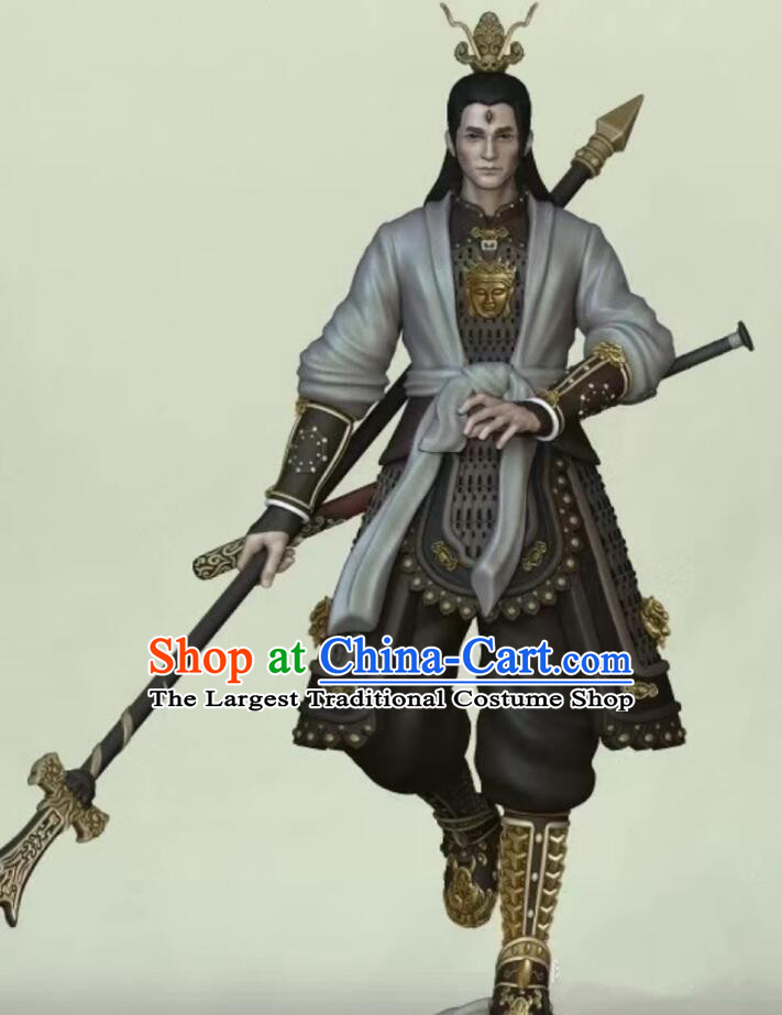 Black Myth Wukong Erlang God Armor Journey to the West Yang Jian Xian Sheng Zhen Jun Costumes Complete Set