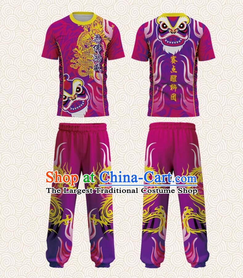 Professional Lion Dance Uniform Chinese Dragon Dance Clothing China Festival Performance Outfit